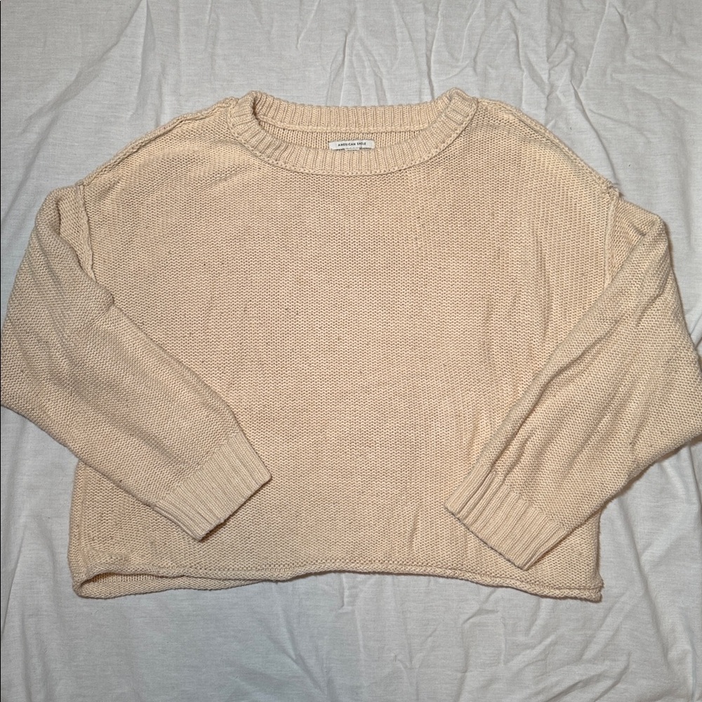 AE Cream Crew Neck Sweater